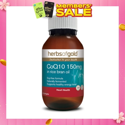 HERBS OF GOLD COQ10 150mg 30s (Expiry: Aug`2026)