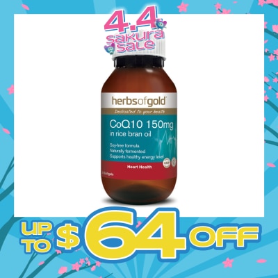 HERBS OF GOLD - COQ10 150mg 30s (Expiry: Aug`2026)