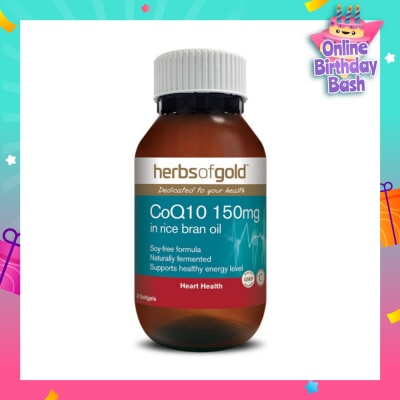 HERBS OF GOLD COQ10 150mg 30s