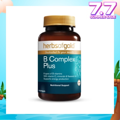 HERBS OF GOLD B-Complex Plus Softgel (For Energy Production & Fatigue Relief) 90s