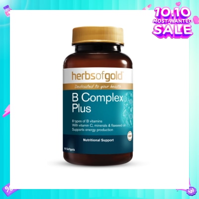 HERBS OF GOLD B-Complex Plus Softgel (For Energy Production & Fatigue Relief) 90s