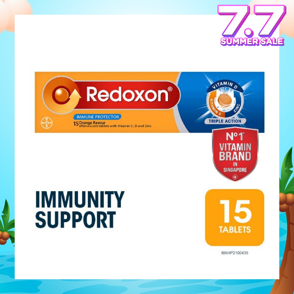 Triple Action Vitamin C, D & Zinc Immunity Effervescent Orange 15s