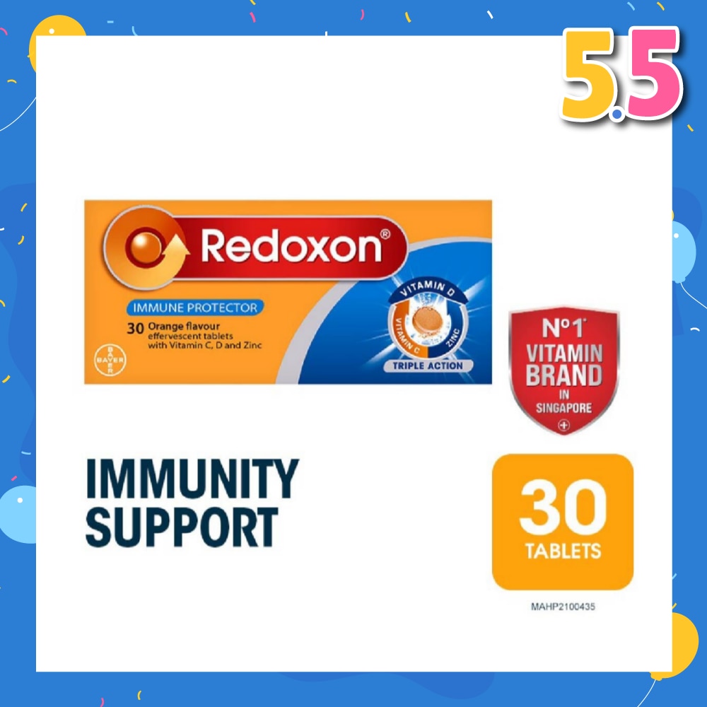 Triple Action Vitamin C, D & Zinc Immunity Effervescent Orange 30s