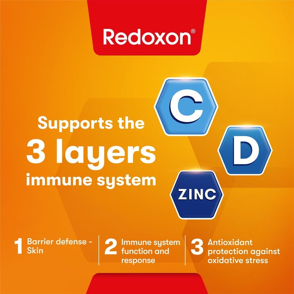 Triple Action Vitamin C, D & Zinc Immunity Effervescent Orange 45s
