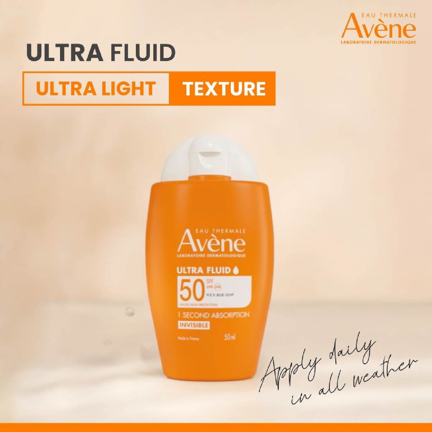 Suncare Ultra Fluid Invisible SPF50+ Sun Protection Fragrance-Free 50ml