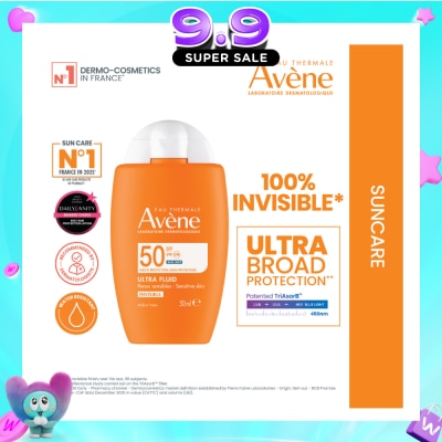AVÈNE - Suncare Ultra Fluid Invisible SPF50+ Sun Protection Fragrance-Free 50ml image