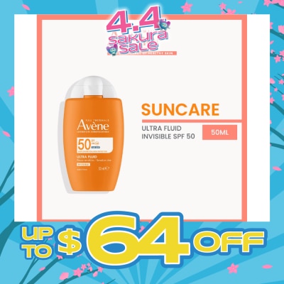 AVÈNE - Suncare Ultra Fluid Invisible SPF50+ Sun Protection Fragrance-Free 50ml