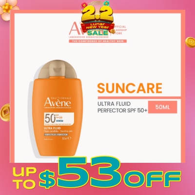 AVÈNE Suncare Ultra Fluid Perfecteur SPF50+ Sun Protection Fragrance-Free 50ml