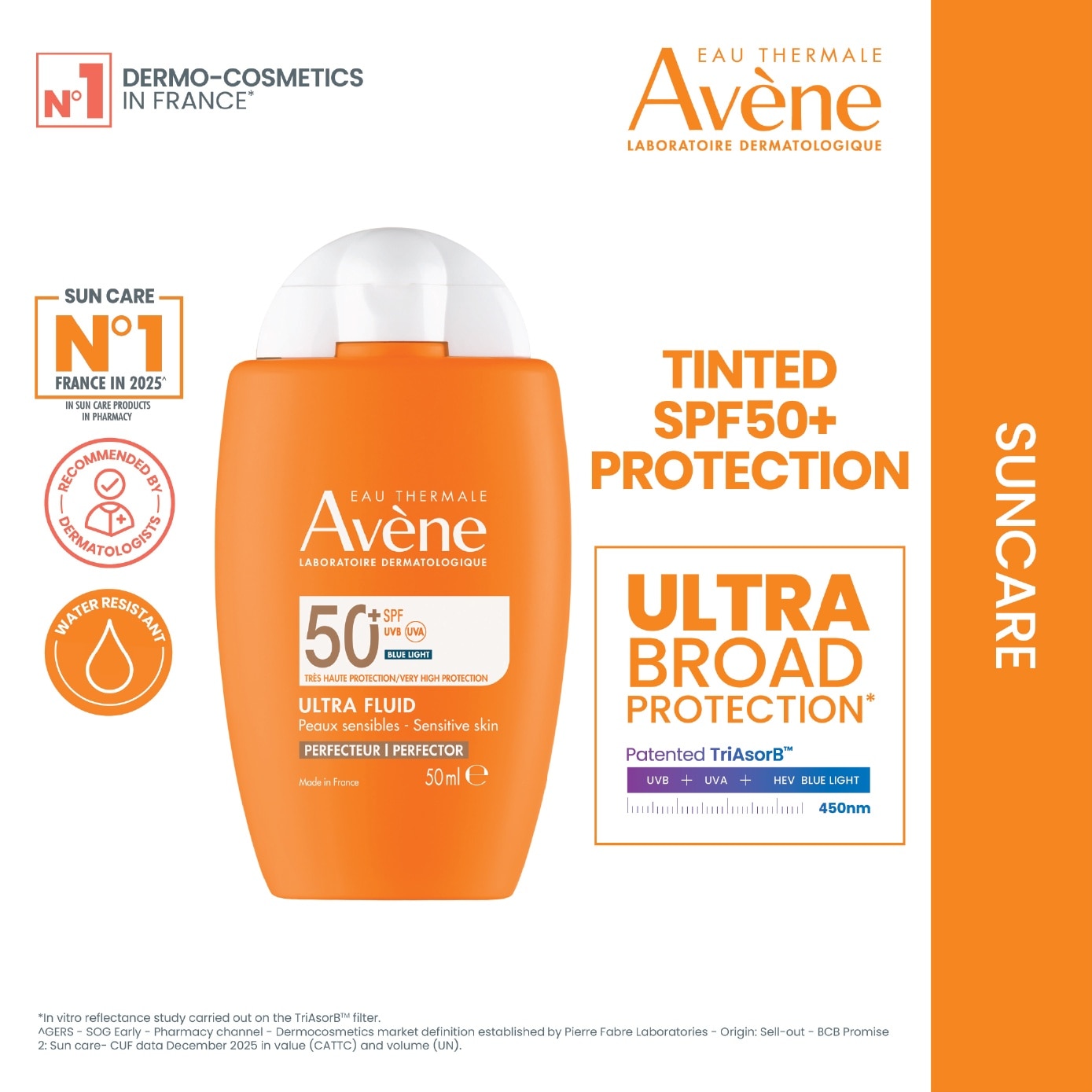 Suncare Ultra Fluid Perfecteur SPF50+ Sun Protection Fragrance-Free 50ml