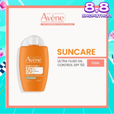EAU THERMALE AVENE Suncare Ultra Fluid Oil Control Fragrance-Free SPF50+ 50ml