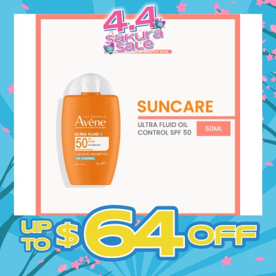 AVÈNE - Suncare Ultra Fluid Oil Control Fragrance-Free SPF50+ 50ml
