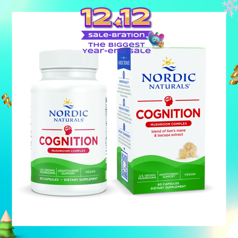 Cognition Mushroom Complex Dietary Supplement Capsule (To Support Cognition, Alertness & Concentration) 60s