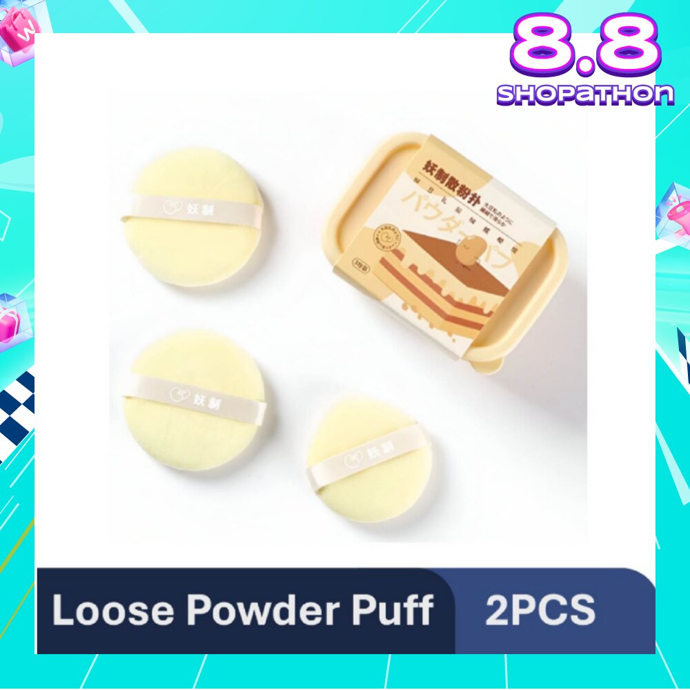 Multi-Function Soy Milk Pie Box Cushion Puff 3s