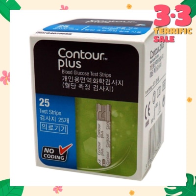 ASCENSIA CONTOUR PLUS TEST STRIPS 1X25S