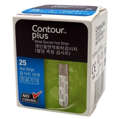 ASCENSIA CONTOUR PLUS TEST STRIPS 1X25S