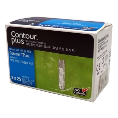 ASCENSIA Contour Plus Test Strips 25s X 2