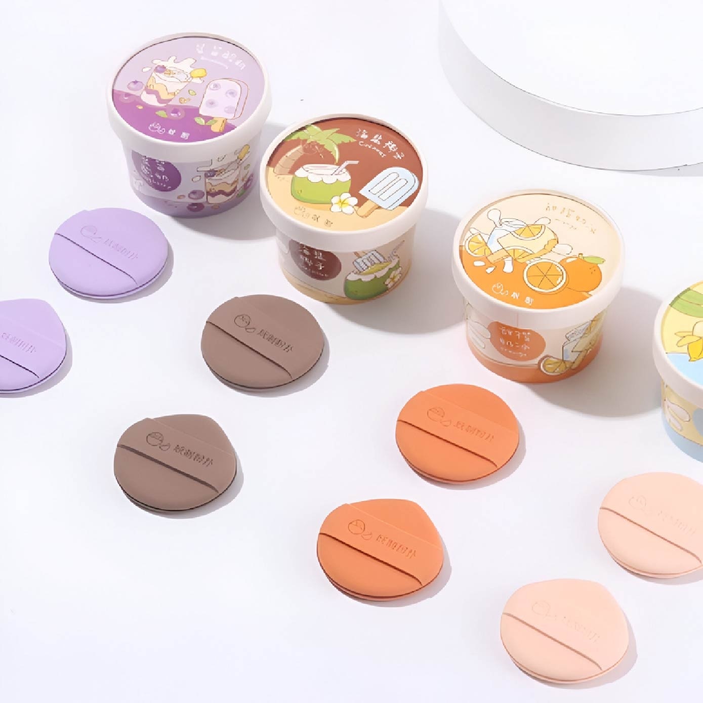 Ice-Cream Banana Cushion Puff 2s