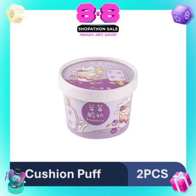 YAO ZHI - Ice-Cream Blueberry Cushion Puff 2s
