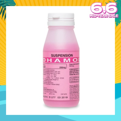 DHAMOL Paracetamol Susp 250mg/5ml 60ml
