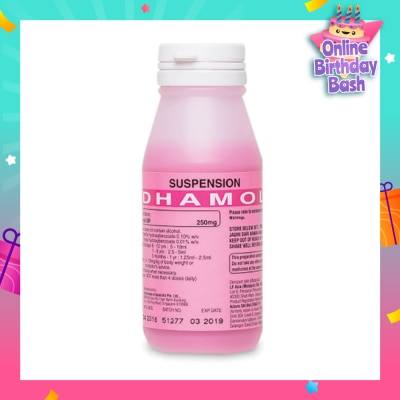 DHAMOL Paracetamol Susp 250mg/5ml 60ml