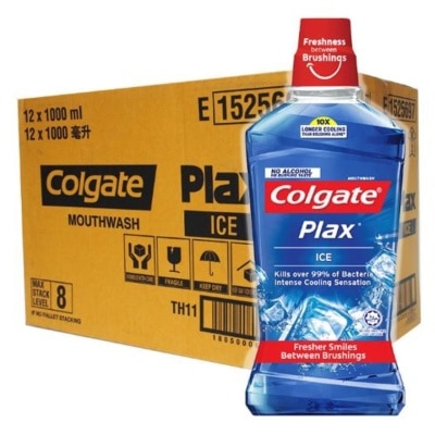 COLGATE Plax Mouthwash Ice Carton (12x1L)