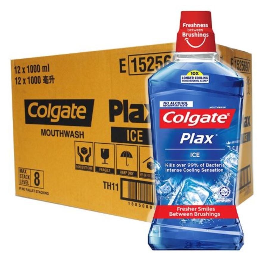 Plax Mouthwash Ice Carton (12x1L)