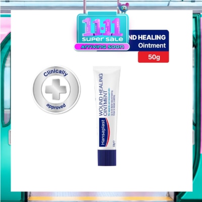 HANSAPLAST Wound Healing Ointment For Wounds & Damaged Skin (Up to 2X Faster Wound Healing & Reduce Scarring) 50g image