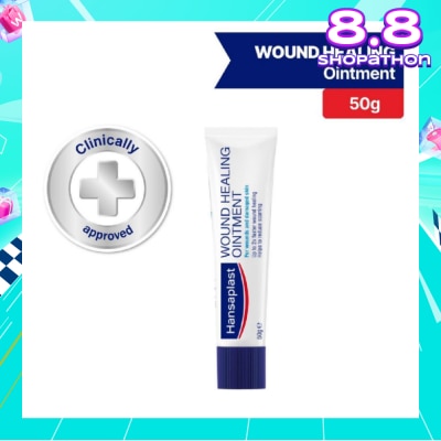 HANSAPLAST Wound Healing Ointment For Wounds & Damaged Skin (Up to 2X Faster Wound Healing & Reduce Scarring) 50g