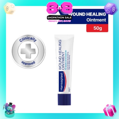 HANSAPLAST - Wound Healing Ointment For Wounds & Damaged Skin (Up to 2X Faster Wound Healing & Reduce Scarring) 50g