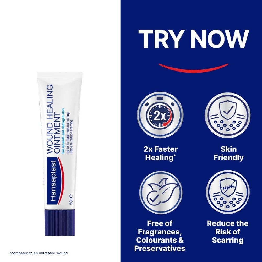 Wound Healing Ointment For Wounds & Damaged Skin (Up to 2X Faster Wound Healing & Reduce Scarring) 50g