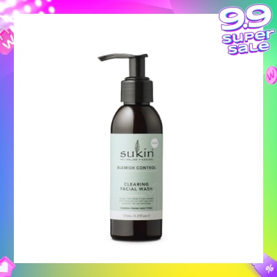 SUKIN Clearing Facial Wash Blemish Control (125ml)
