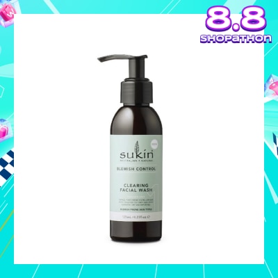 SUKIN Clearing Facial Wash Blemish Control (125ml)
