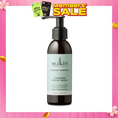 SUKIN Clearing Facial Wash Blemish Control (125ml)