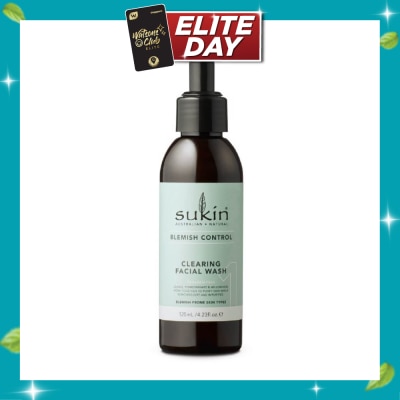 SUKIN Clearing Facial Wash Blemish Control (125ml) image