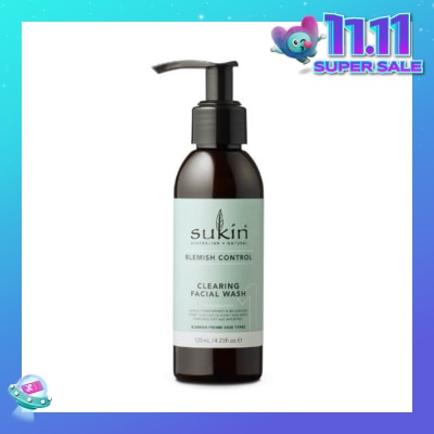 SUKIN Clearing Facial Wash Blemish Control (125ml)
