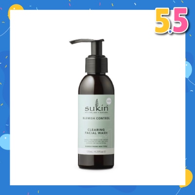 SUKIN Clearing Facial Wash Blemish Control (125ml)