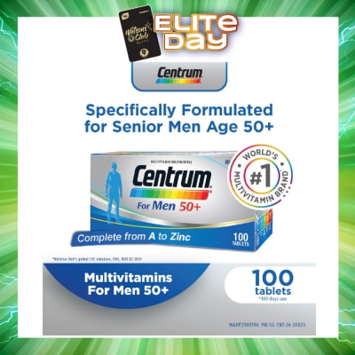 CENTRUM - For Men 50+ Multivitamins 100 Tablets