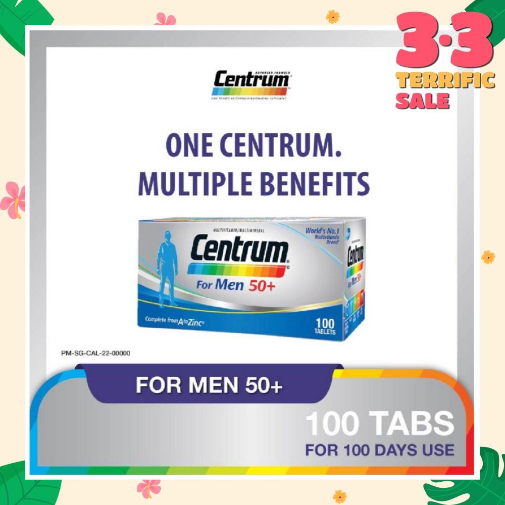 For Men 50+ Multivitamins 100 Tablets