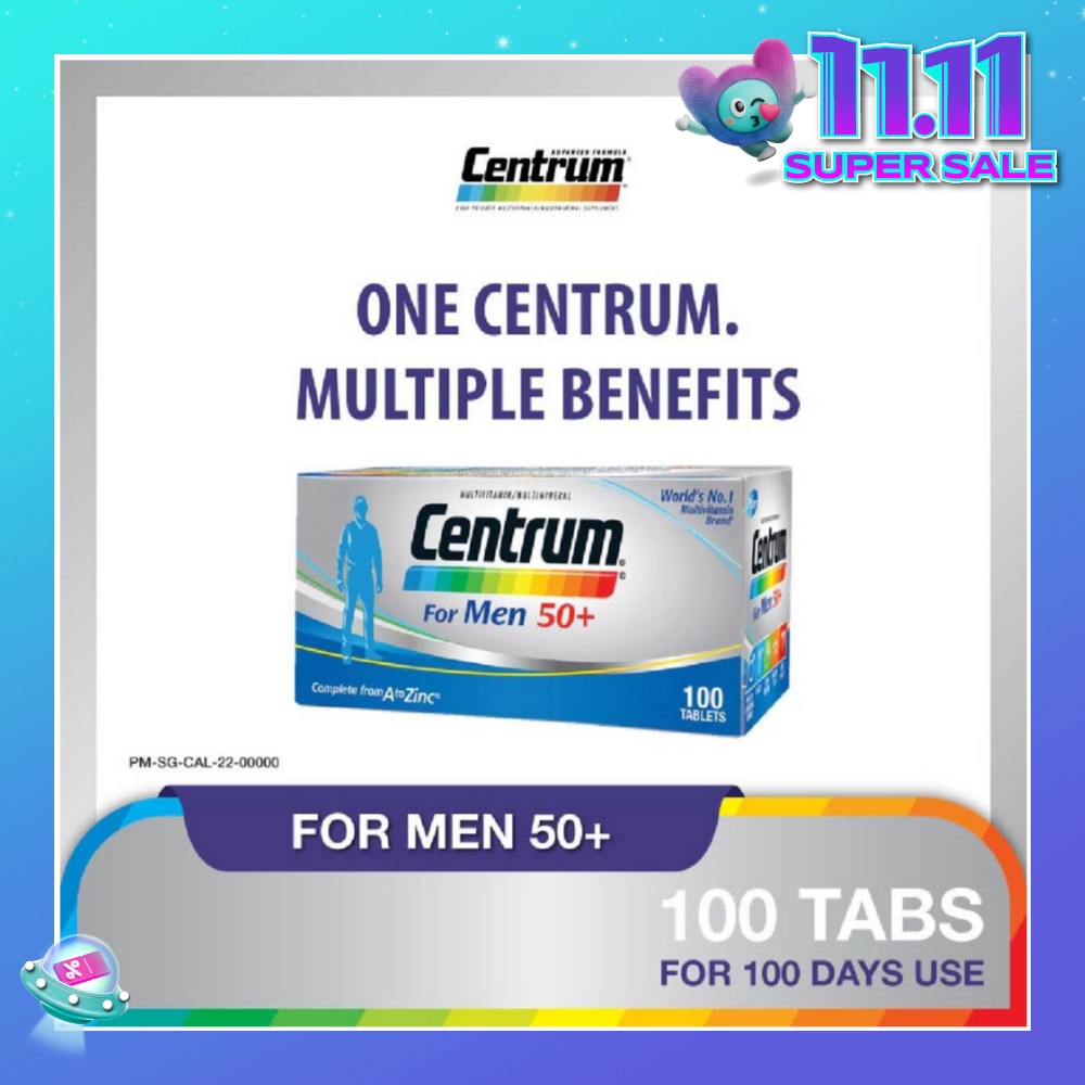 For Men 50+ Multivitamins 100 Tablets