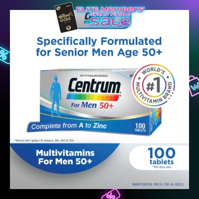 CENTRUM For Men 50+ Multivitamins 100 Tablets