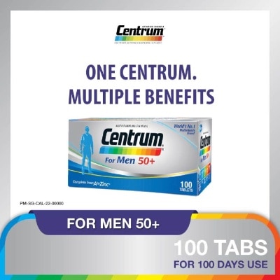 CENTRUM For Men 50+ Multivitamins 100 Tablets