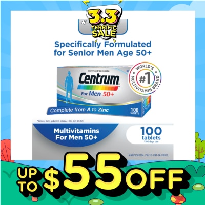 CENTRUM For Men 50+ Multivitamins 100 Tablets
