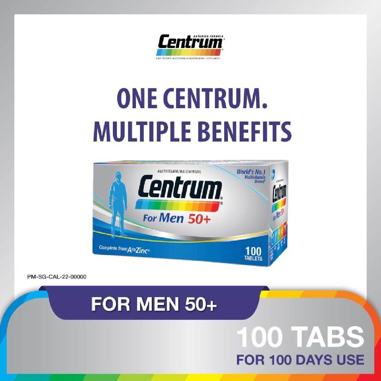 For Men 50+ Multivitamins 100 Tablets