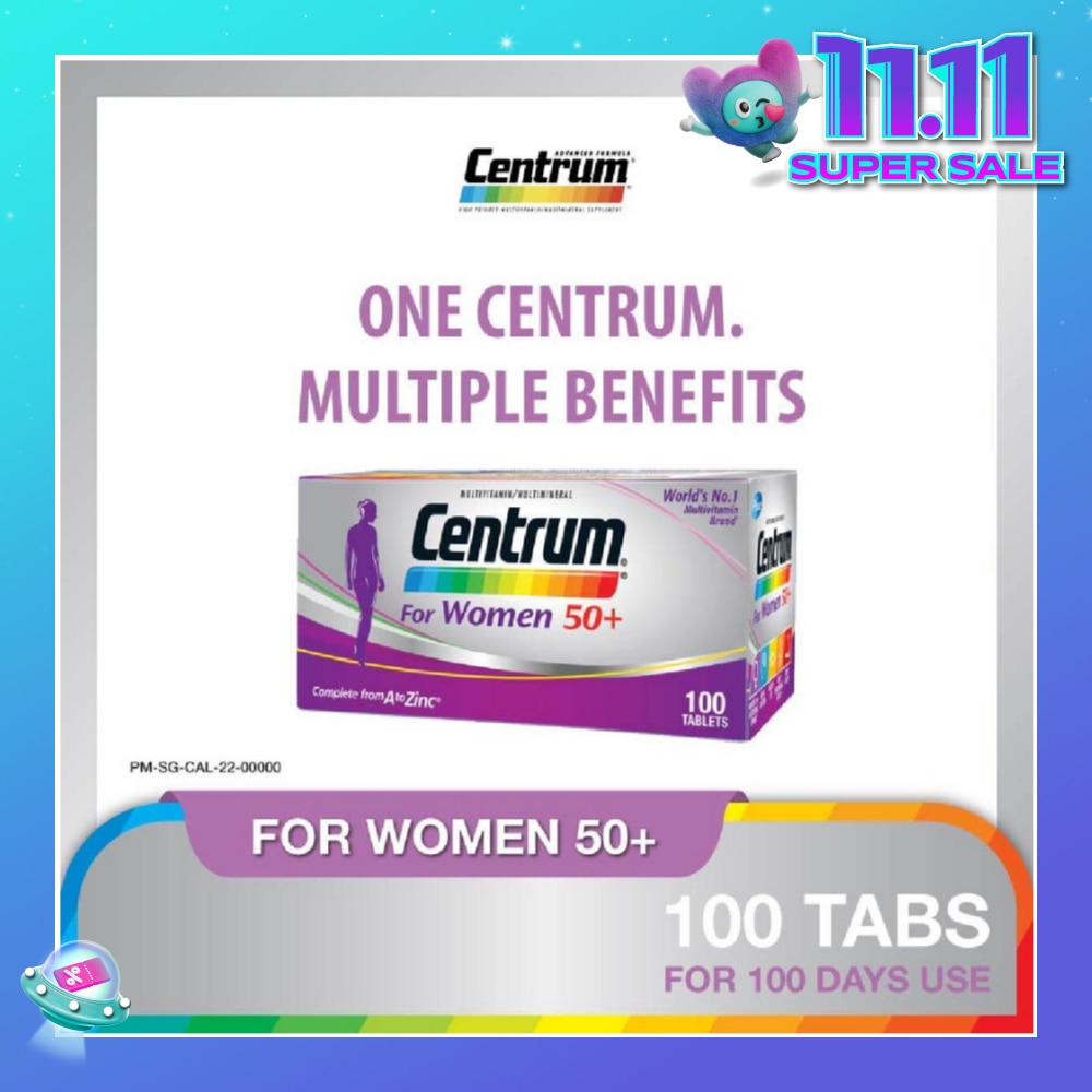 Multivitamin & Multimineral Tablets For Women 50+ (Complete from A to Zinc) 100s