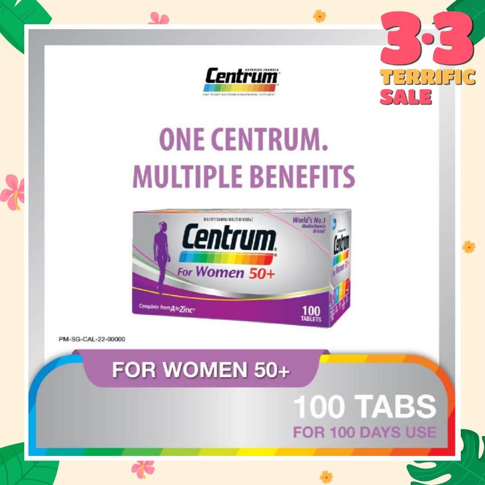 Multivitamin & Multimineral Tablets For Women 50+ (Complete from A to Zinc) 100s