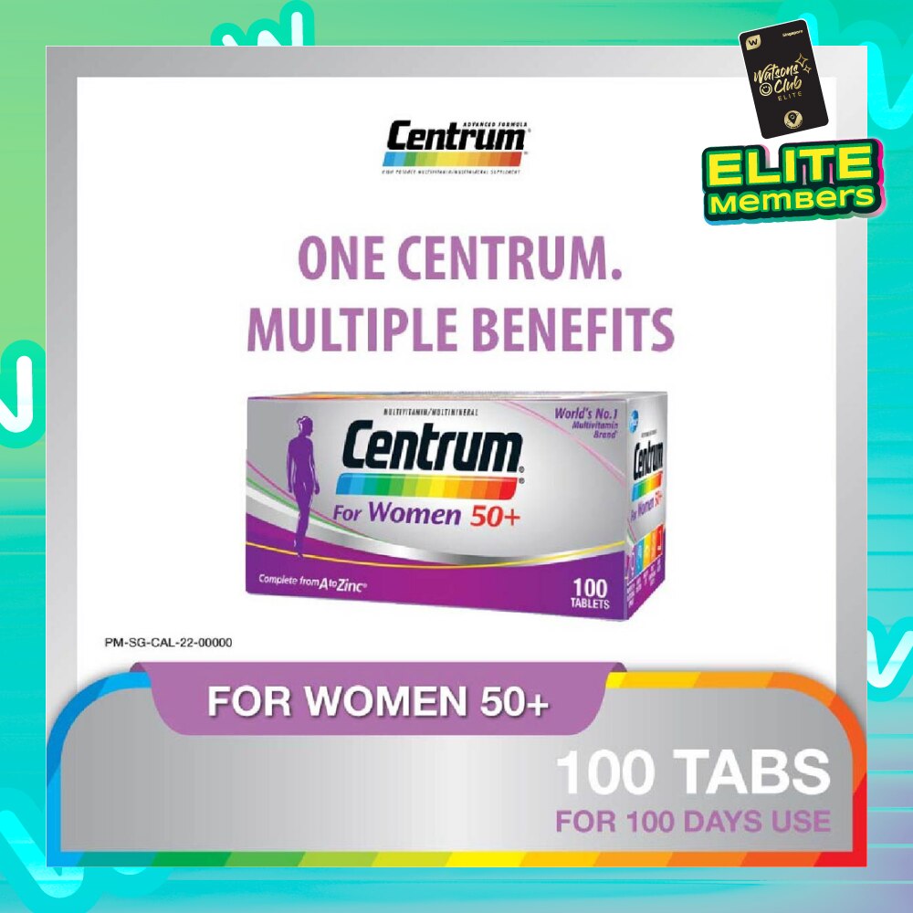 Multivitamin & Multimineral Tablets For Women 50+ (Complete from A to Zinc) 100s