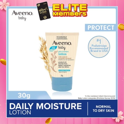 AVEENO BABY Daily Moisture Lotion with Natural Colloidal Oatmeal Travel Size (Hypoallergenic) (For Normal to Dry Sensitive Skin) 29ml