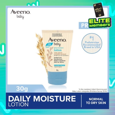 AVEENO BABY Daily Moisture Lotion with Natural Colloidal Oatmeal Travel Size (Hypoallergenic) (For Normal to Dry Sensitive Skin) 29ml