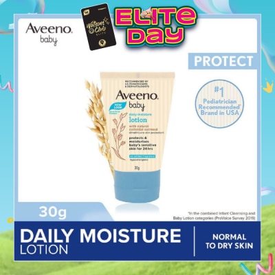 AVEENO BABY - Daily Moisture Lotion with Natural Colloidal Oatmeal Travel Size (Hypoallergenic) (For Normal to Dry Sensitive Skin) 29ml