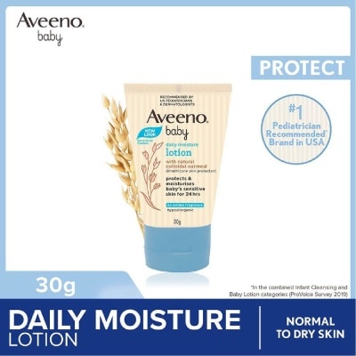 AVEENO BABY Daily Moisture Lotion with Natural Colloidal Oatmeal Travel Size (Hypoallergenic) (For Normal to Dry Sensitive Skin) 29ml